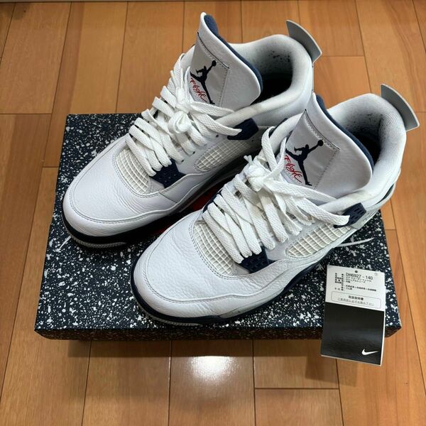 国内正規 NIKE AIR JORDAN 4 Midnight Navy Supreme SB travis scott 