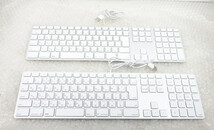 複数在庫　訳あり　Apple　純正　USBキーボード　A1243　日本語　テンキー付き 　2台セット　中古動作品　_画像1