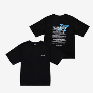 Tシャツ ブラック　follow seventeen セブチ　Tシャツ　黒　白　ベージュ