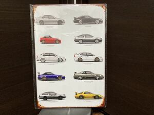  initials D appearance car make tin plate art board Kanto fastest Project Sard season 