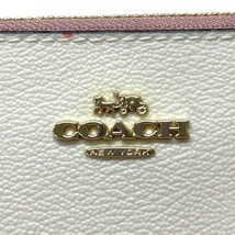 コーチ COACH アコーディオン ジップウォレット PVC レザー フローラルプリント 花柄 F87723 長財布 中古 mba07003_画像5