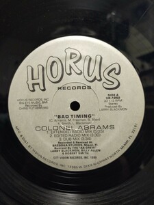 COLONEL ABRAMS - BAD TIMING【12inch】1990' Us Original