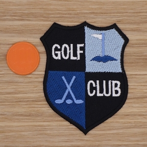 【Ｍサイズ】アイロンワッペン NO.1419 ＧＯＬＦ ＣＬＵＢ ゴルフ ゴルフクラブ アップリケ 【郵便定形】