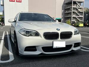 平成22年式　BMW5シリーズ　走行距離6万キロ代　車検令和7年8月まで　車高調/20インチアルミ/4本出しマフラー　サンルーフ付き