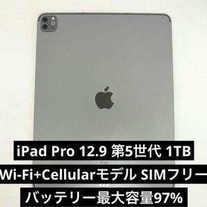 iPad Pro 12.9 第5世代 1TB Wi-Fi+Cellularモデル SIMフリー 2022年モデル スペースグレー