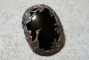 2012 natural onyx pendant brooch necklace Vintage accessory antique natural stone gem color stone color stone ornament 