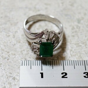 139 緑石 リング 指輪 ヴィンテージ アクセサリー SILVER刻印 アンティーク 色石 宝石 カラーストーン 装飾品の画像5