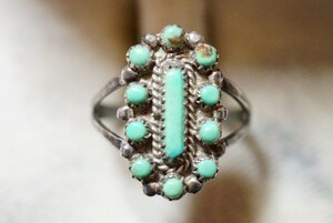 575 turquoise ring ring Vintage accessory antique natural stone color stone gem color stone turquoise ornament 