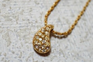 724 Christian Dior/クリスチャンディオール ペンダント ネックレス 海外 ブランド ヴィンテージ アクセサリー Dior ゴールドカラー 装飾品