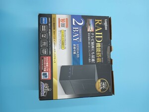 ☆logitec lgb-2brhu3 raid 機能搭載 2bay 3.5 インチハードディスクケース 黒 ブラック 