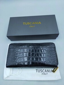 ☆TUSCANIA プレミアムレザーウォレット プレミアムブラック 長財布 トスカーナ