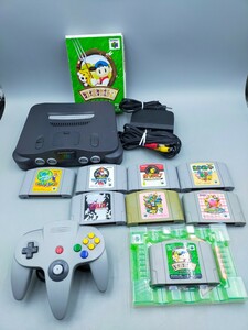 ☆任天堂 ニンテンドー64 本体＋ソフト8本セット Nintendo マリオ カービィ ヨッシー