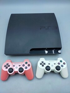 □SONY PlayStation3 PS3 本体 CECH-2000A チャコールブラック DUALSHOCK3×2 プレステ ソニー