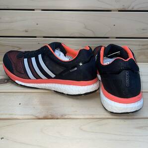 1円 スタート アディダス 27.5cm アディゼロ ボストン ブースト ブラック ホワイト 税込定価14300円 adidas adizero Boston boostの画像3