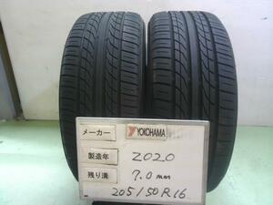 中古 ヨコハマ タイヤ 205/50R16