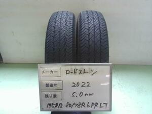 中古 ロードストーン タイヤ 145R12 80/78R 6PRLT