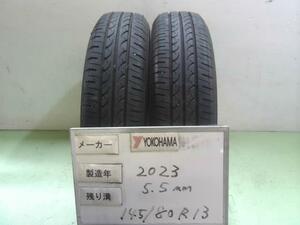 中古 ヨコハマ タイヤ 145/80R13