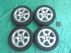  Toyota NHW10 10 серия Prius оригинальный 15 дюймовый 5J +45 PCD100 4H ступица φ54 165/65R15 шина колесо 4 шт. комплект дом частного лица рассылка не возможно 