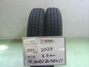 中古 ヨコハマ タイヤ 145/80R12 80/78NLT