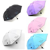 【晴雨兼用 100％完全遮光】折り畳み傘 折り畳み日傘 軽量 頑丈 黒猫 ピンク 熱中症対策_画像10