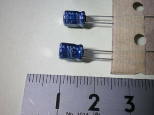  electrolytic capacitor 10μF 50V ELNA 10 piece set unused goods [ several set have ] [ tube 12-2]