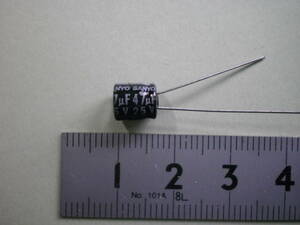  electrolytic capacitor 47μF 25V SANYO 10 piece set unused goods [ several set have ][ tube 3-2]