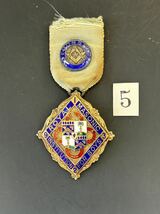 イギリス勲章⑤ 銀製　メダル　フリーメイソン　スターリングシルバー_画像1