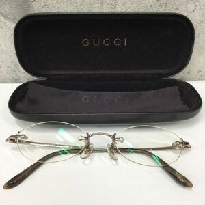 ※【renoma/レノマ】度入り眼鏡 25-1082 4919-140 GUCCI眼鏡ケース GUCCI眼鏡拭き メガネ めがね フレーム無 中古品 度数不明