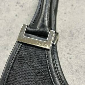 ☆【GUCCI/グッチ】極美品 GUCCI グッチ ジャッキー GGキャンバス ハンドバッグ ショルダーバッグ バッグ キャンバス レザー 黒 の画像5