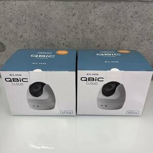 *②[ELMO] unused 2 piece set security camera Elmo QBiC CLOUD monitoring camera pet camera indoor for k loud camera CC-2L CC-2 security 