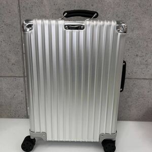 *[RIMOWA/ Rimowa ] unused suitcase silver GMBH RICHARD BYRD-STR.13 50829 4 wheel Carry case sticker storage bag name tag attaching 