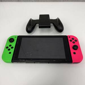 *[Nintendo/ Nintendo / nintendo ]* Junk * Nintendo switch body neon green pink Switch Joy-Con Joy navy blue grip 