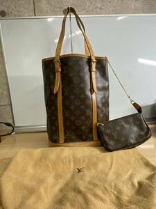 * beautiful goods [1 jpy start ] LOUIS VUITTON Louis Vuitton monogram bucket GM pouch attaching tote bag bucket type FL0073 lady's 