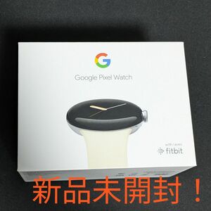 Google Pixel Watch, Polished Silver ケース / Chalk アクティブ バンド