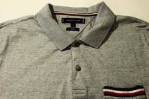 未使用◆TOMMY HILFIGER トミーヒルフィガー◆半袖 胸ポケット ポロシャツ SLIM FIT:(L)_画像5