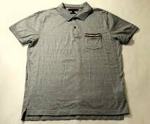 未使用◆TOMMY HILFIGER トミーヒルフィガー◆半袖 胸ポケット ポロシャツ SLIM FIT:(L)_画像3