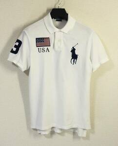  with translation *Polo Ralph Lauren Polo Ralph Lauren * short sleeves big po knee USA.. . polo-shirt white :M