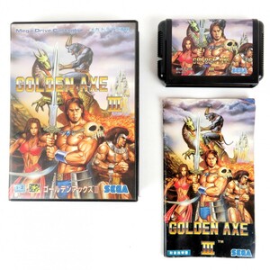 SEGA Sega Mega Drive exclusive use soft Golden Axe Ⅲ instructions * case attaching 0605-021