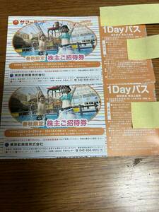  free shipping prompt decision 2 pieces set Tokyo summer Land spring autumn ticket 1DAY Pas 2024/10/14 till (6/25-9/16 go in place impossible ) ordinary mai postage included ①