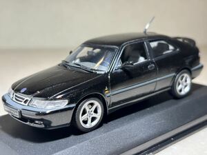 1/43 サーブ純正 「サーブ93 ヴィゲン」 ブラック 1999年　ミニチャンプス製　430 170880