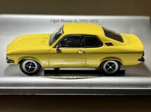 希少モデル 1/43 オペル純正ミニカー 「オペル マンタ-A」 1970-1975 イエロー_画像5