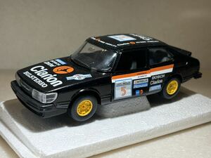 1/24[ Saab 900 turbo ].. die-cast model black BBurago made cod 9107 old thing therefore, scratch, dirt, gap etc. also equipped.