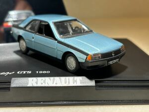 希少　1/43 「ルノー Fuego GTS」1980年　ライトブルーメタリック ノレブ製　518102 Gamme Tradition