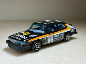 1/43[ Saab 900 turbo ].. die-cast model black BBurago made cod.4101 old thing therefore, scratch, dirt, gap etc. also is.