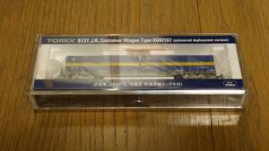 【TOMIX Nゲージ・新品】8731 JR貨車 コキ107形(増備型・西濃運輸コンテナ付)