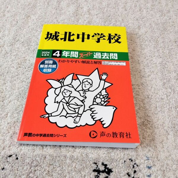 2024年度用　城北中学校4年間スーパー過去問