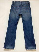 N-1281 Levi's リーバイス OL557-0002 デニムパンツ W33 ユーズド加工 ブーツカット ジーンズ ジーパン _画像2