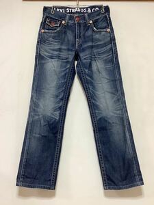 M-1247 Levi's リーバイス 502 デニムパンツ W30 ユーズド加工 ジーンズ ジーパン 