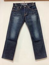 O-1241 EDWIN BLUE TRIP EDGELINE エドウィン 503 SKINNY SLIM デニムパンツ W28 ユーズド加工 スリム ジーンズ ジーパン 日本製_画像1