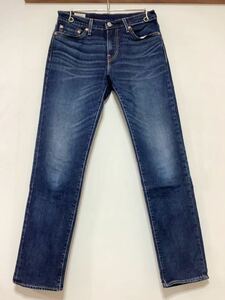 O-1250 Levi's PREMIUM リーバイス プレミアム 511 デニムパンツ W29 スリム ユーズド加工 ビッグE ジーンズ ジーパン